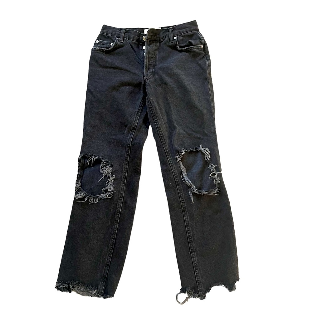 Free People Maggie Mid Rise Straight Leg Jeans